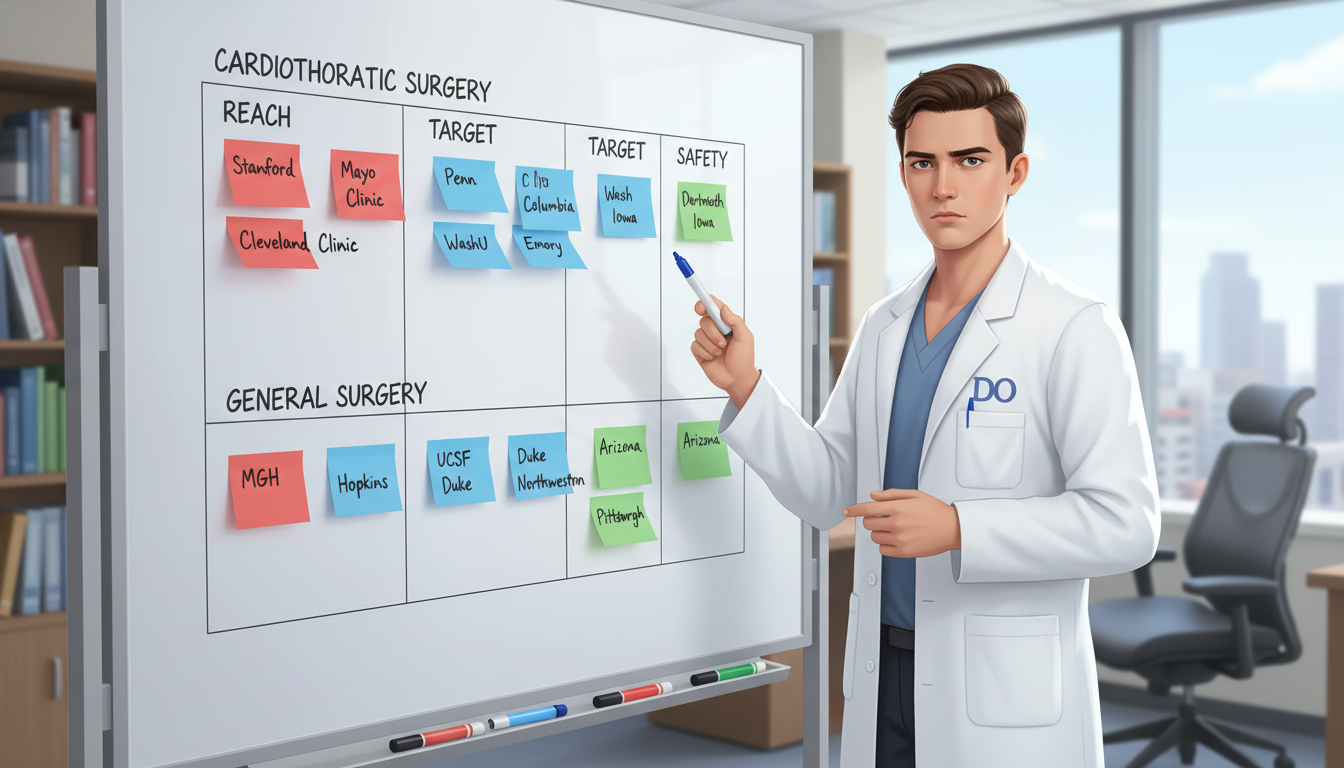 DO graduate mapping residency program tiers and application strategy - DO graduate residency for Program Selection Strategy f