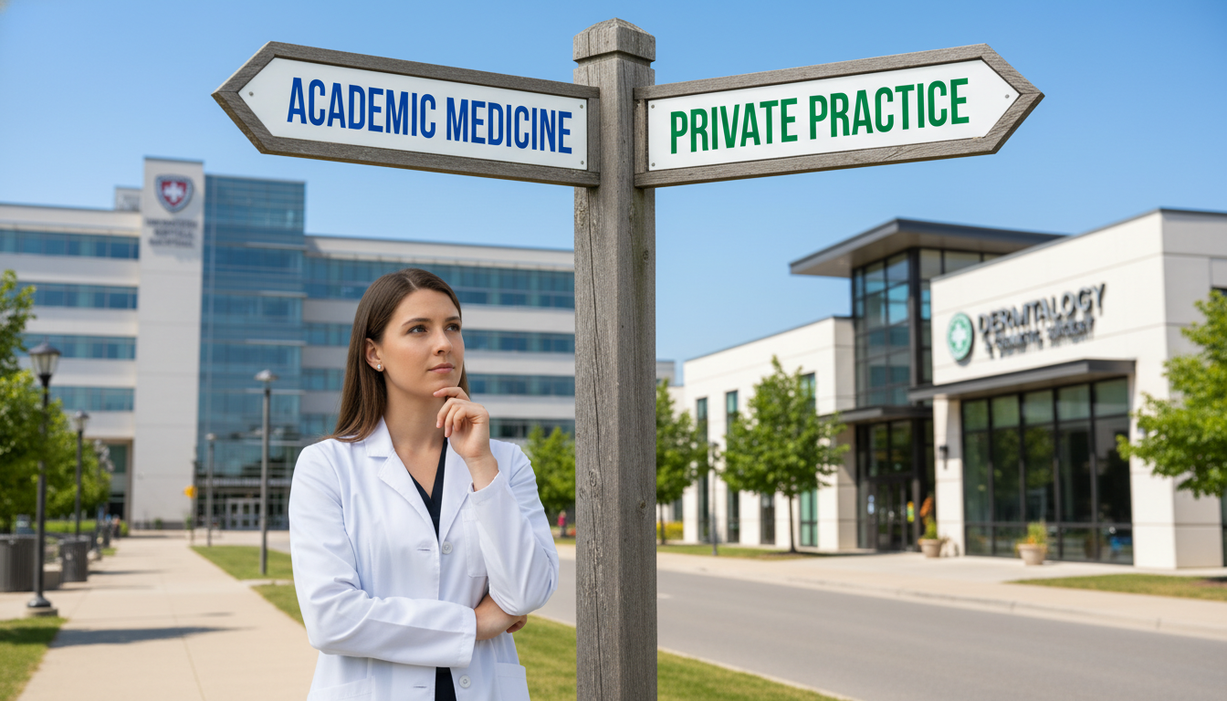Exploring Career Paths: Academic vs Private Practice for DO Dermatology Graduates