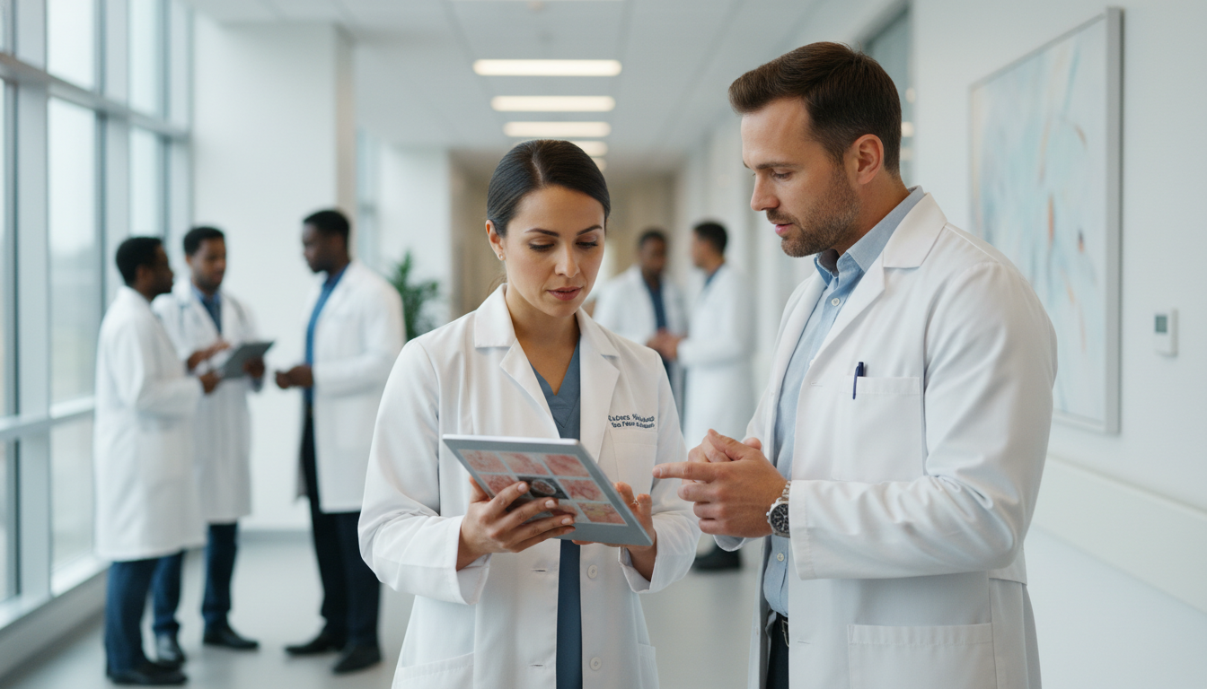 Dermatology resident and mentor in clinic Dermatology resident and mentor in clinic - DO graduate residency for Networking in Medicine for DO Graduate in Dermatology