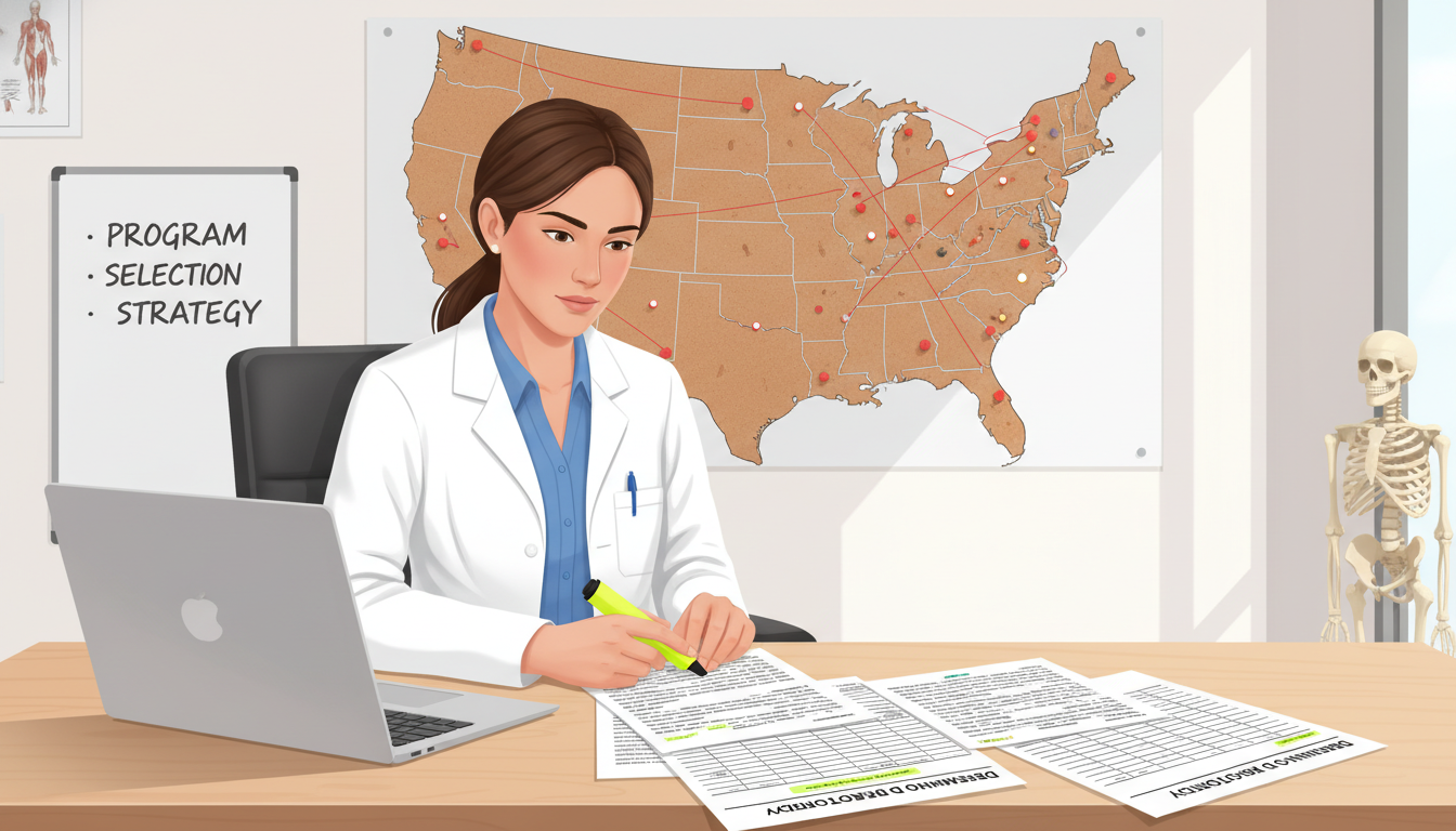 Dermatology residency applicant reviewing DO-friendly program list - DO graduate residency for Program Selection Strategy for