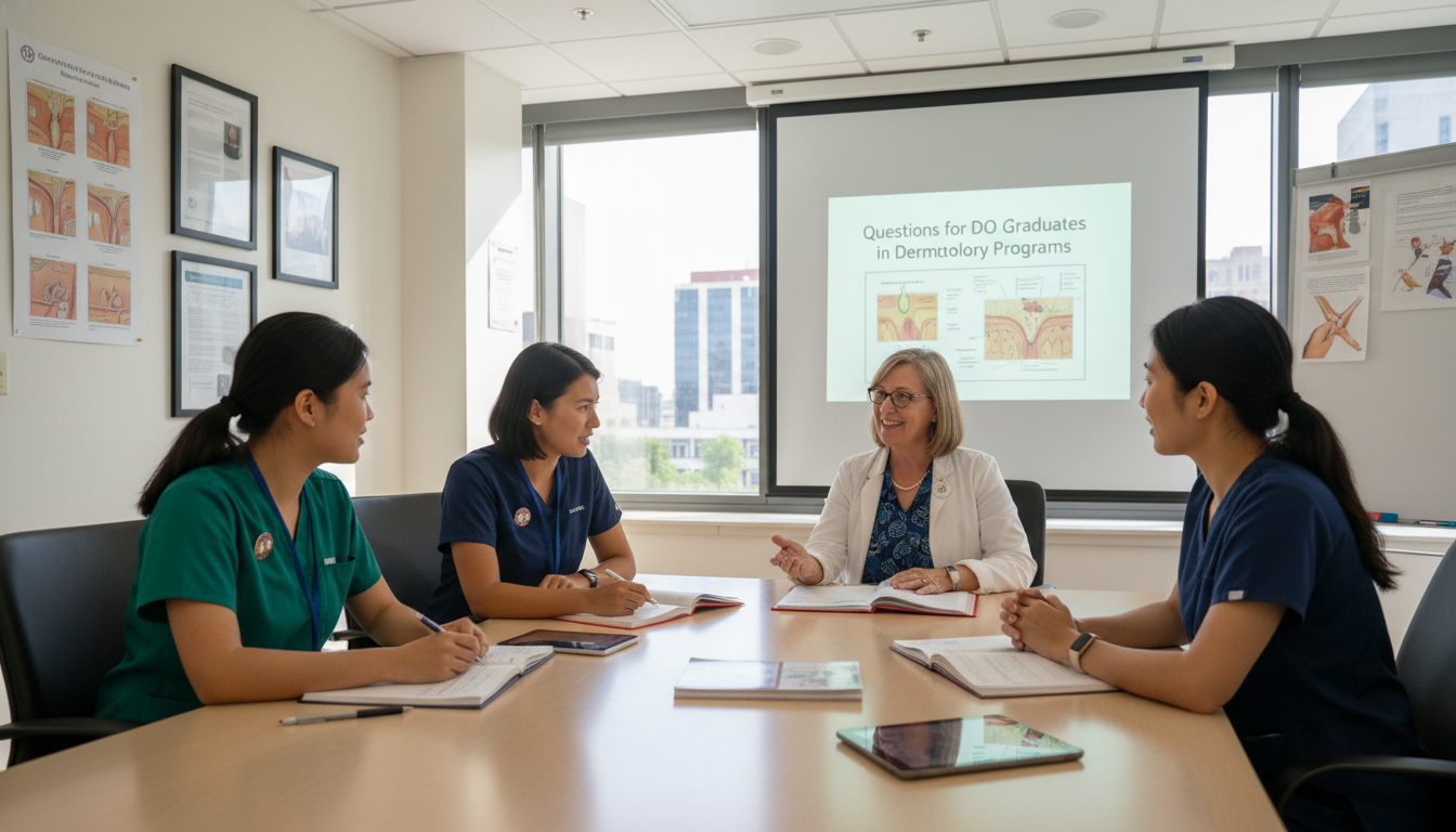 Dermatology residents discussing program culture Dermatology residents discussing program culture - DO graduate residency for Questions to Ask Programs for DO Graduate in Der