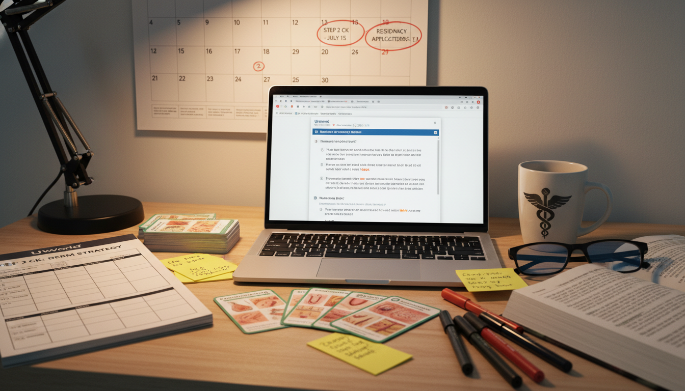 Focused Step 2 CK study plan for dermatology applicant - DO graduate residency for Step Score Strategy for DO Graduate in Der