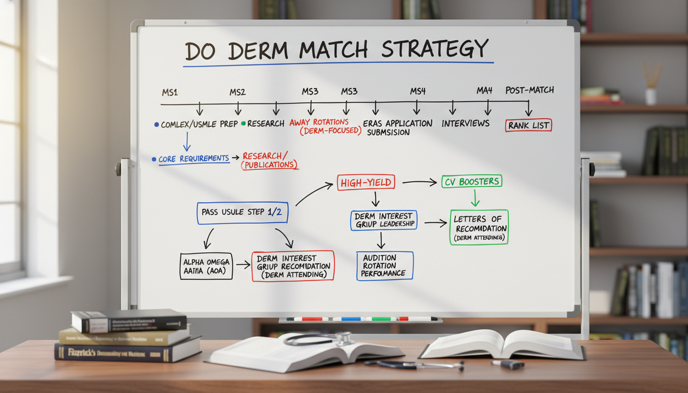 Dermatology residency application roadmap - DO graduate residency for Ultra-Competitive Specialty Strategy for DO Graduate in