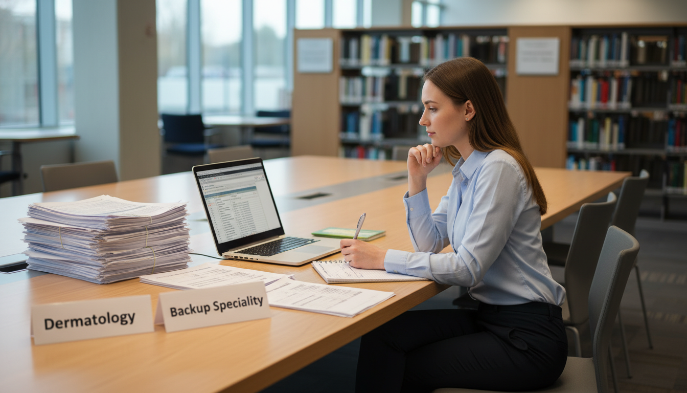 Dermatology residency program selection and backup planning - DO graduate residency for Ultra-Competitive Specialty Strategy