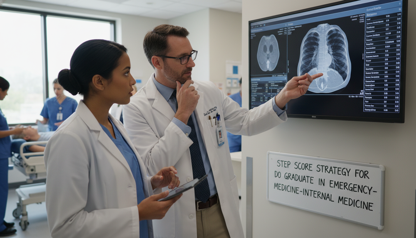 Resident in emergency department consulting internal medicine team - DO graduate residency for Step Score Strategy for DO Gra