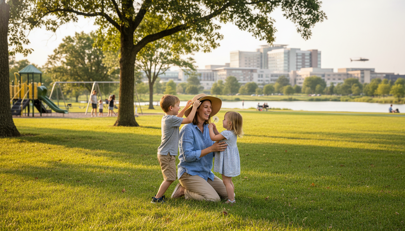 Emergency medicine attending enjoying family time outdoors Emergency medicine attending enjoying family time outdoors - DO graduate residency for Work-Life Balance Assessment for DO Gr