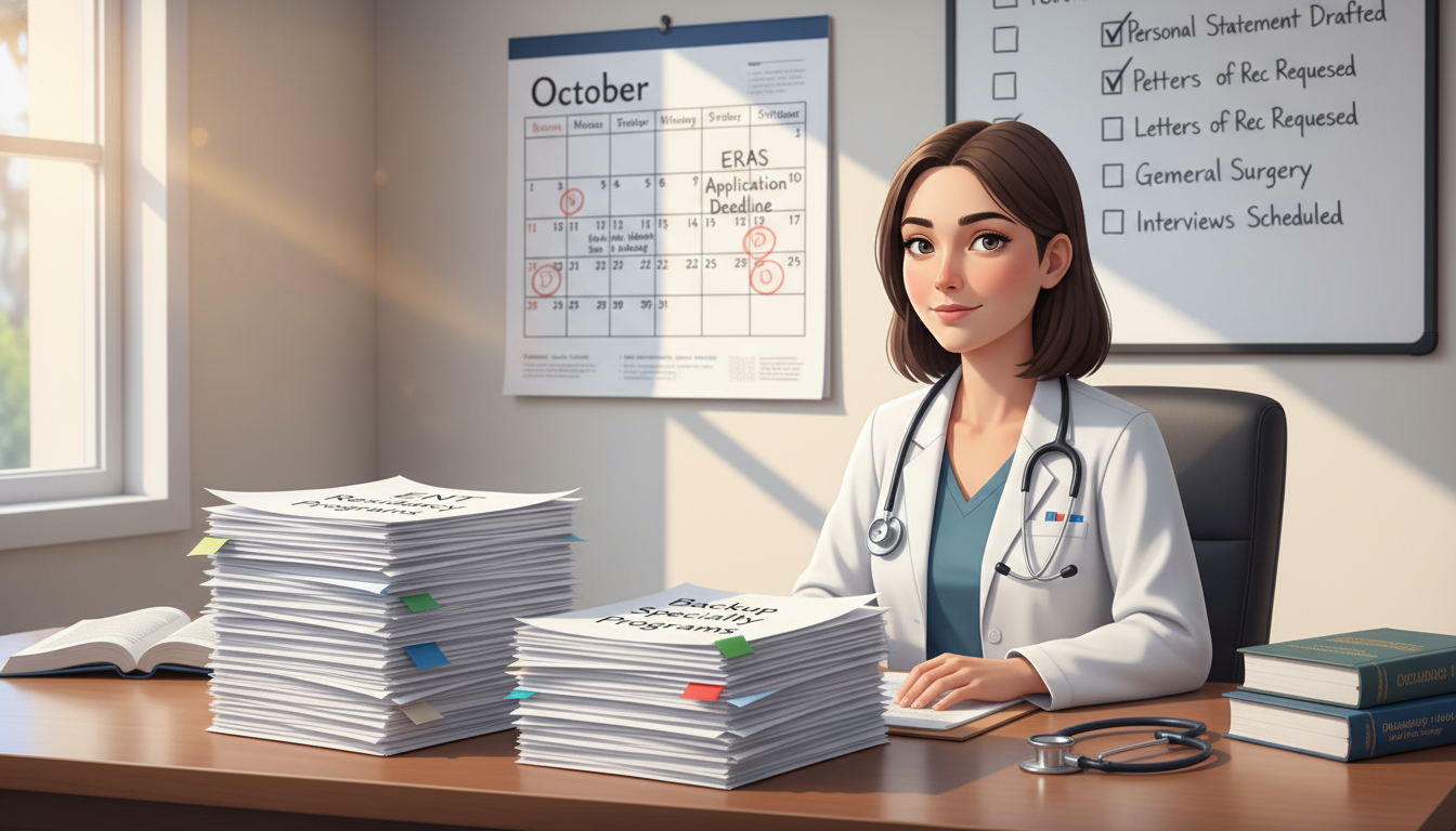 Medical student planning dual application strategy for ENT and backup specialty Medical student planning dual application strategy for ENT and backup specialty - DO graduate residency for Backup Specialty