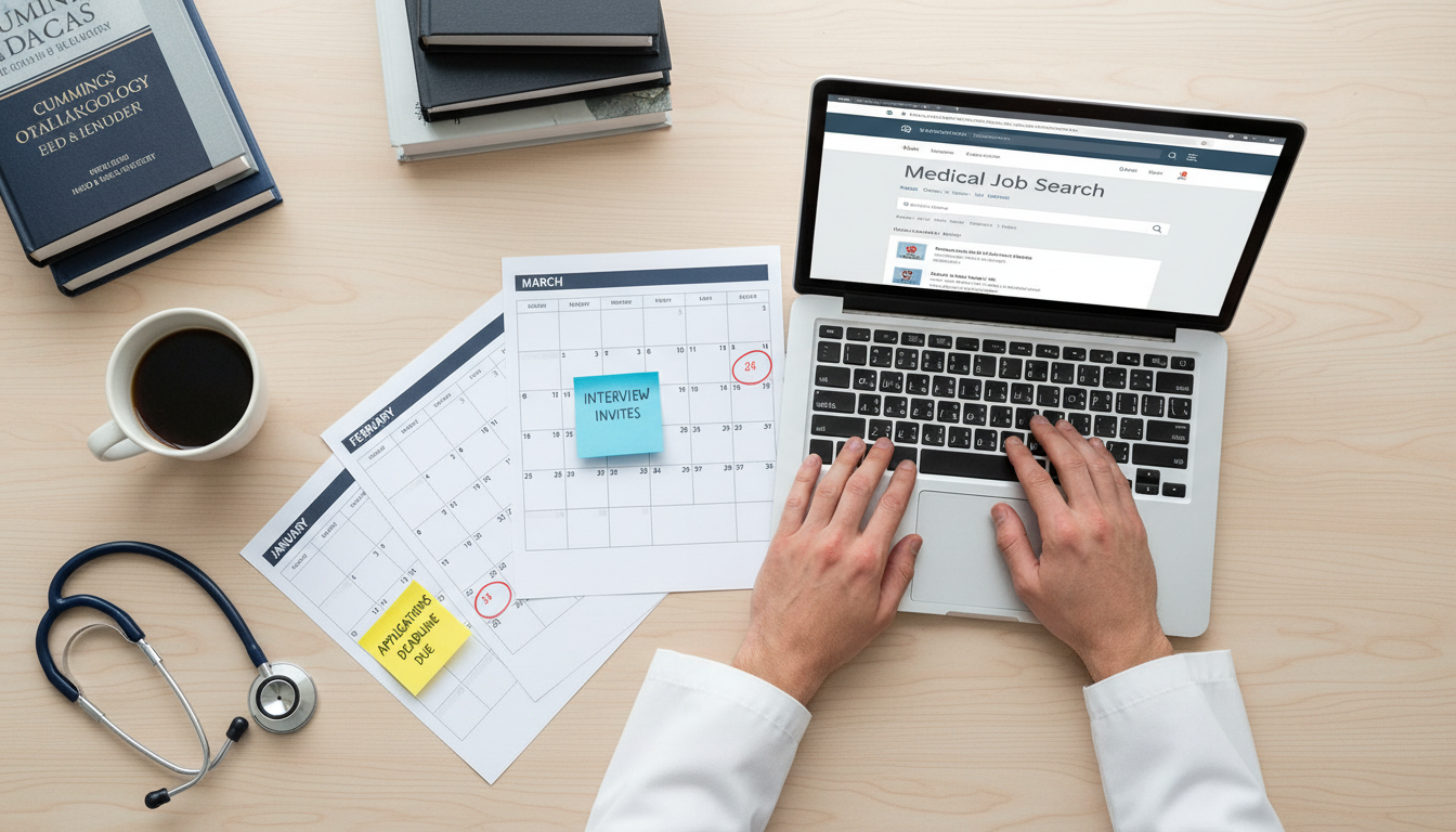 Timeline planning for ENT physician job search Timeline planning for ENT physician job search - DO graduate residency for Job Search Timing for DO Graduate in Otolaryngolog