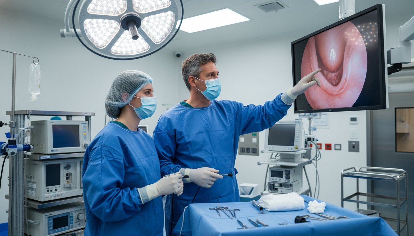 ENT attending observing a DO student in the operating room - DO graduate residency for Letters of Recommendation for DO Gradu