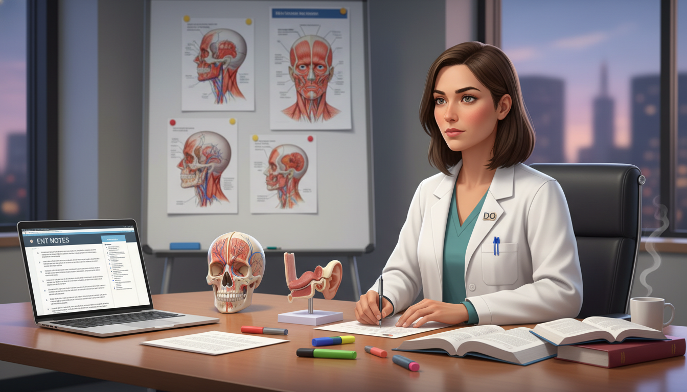 DO graduate reviewing ENT anatomy before residency interview DO graduate reviewing ENT anatomy before residency interview - DO graduate residency for Pre-Interview Preparation for DO Gra
