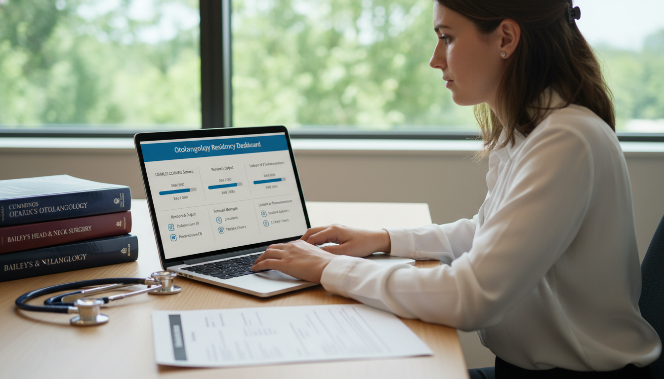 DO student reviewing ENT residency application metrics - DO graduate residency for Program Selection Strategy for DO Graduate