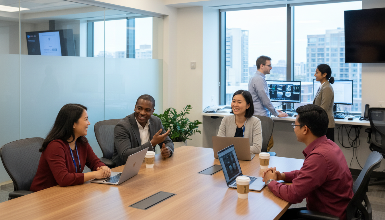 Otolaryngology residents discussing cases in a hospital workroom Otolaryngology residents discussing cases in a hospital workroom - DO graduate residency for Questions to Ask Programs for DO