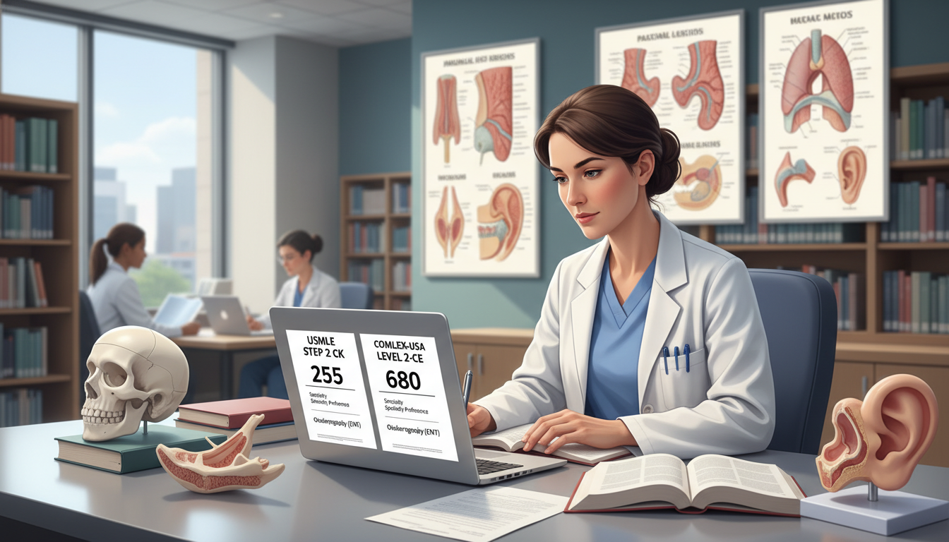 Strategic Step Score Guide for DO Graduates in ENT Residency