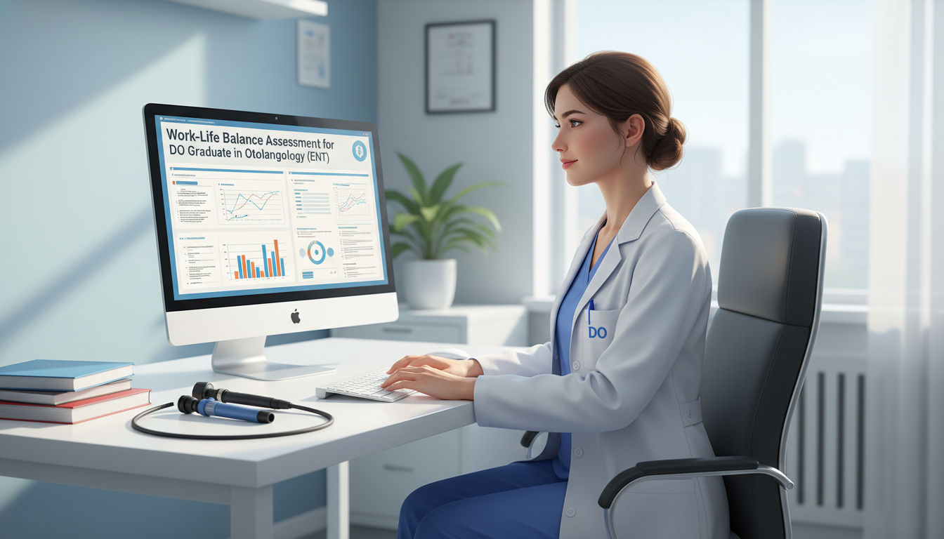 ENT resident in clinic balancing patient care and documentation ENT resident in clinic balancing patient care and documentation - DO graduate residency for Work-Life Balance Assessment for