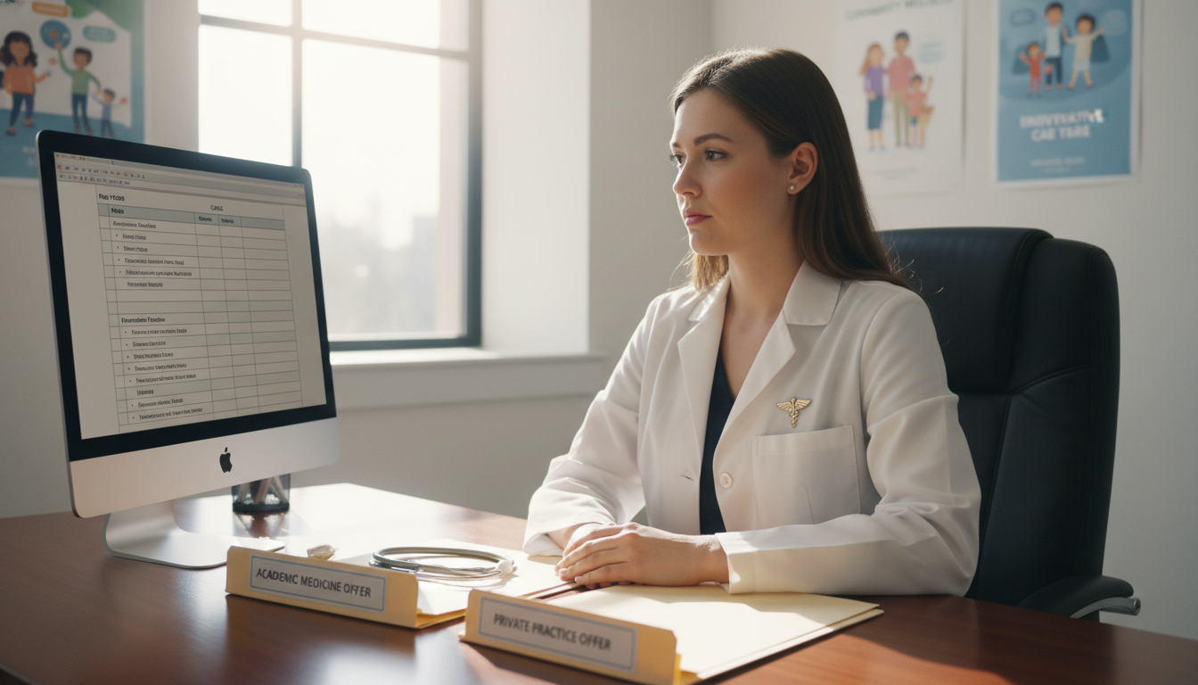 Family medicine resident comparing academic and private practice career options Family medicine resident comparing academic and private practice career options - DO graduate residency for Academic vs Priva