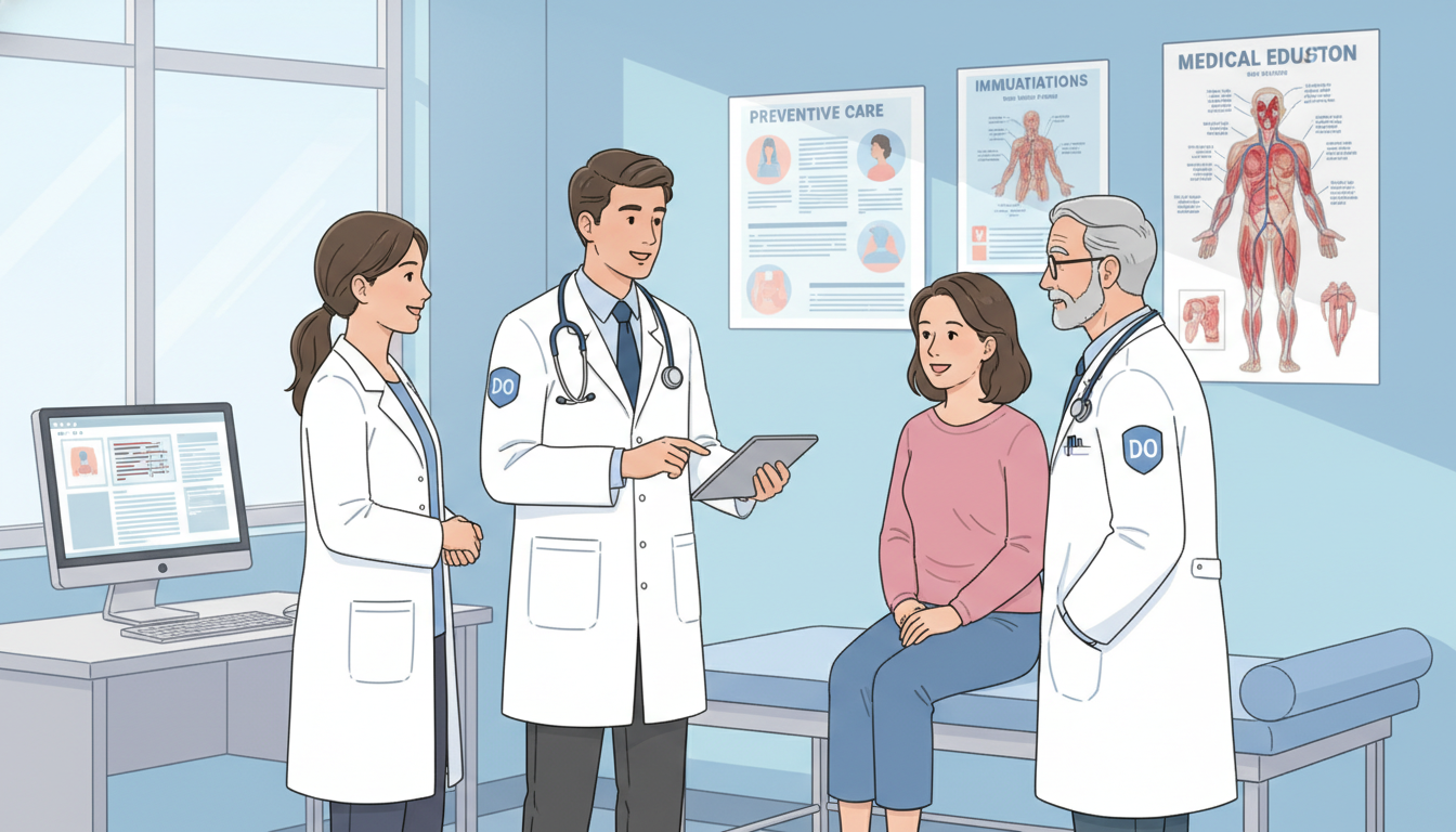 DO student working with family medicine team during away rotation DO student working with family medicine team during away rotation - DO graduate residency for Away Rotation Strategy for DO G