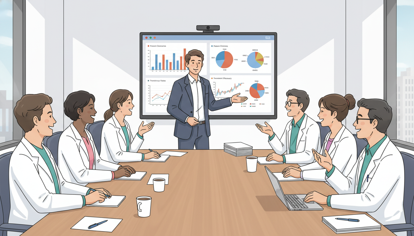 Osteopathic graduate participating in a family medicine research meeting - DO graduate residency for Research Profile Buildin