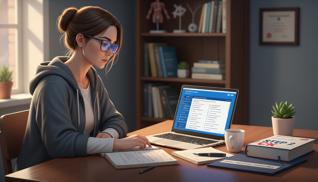 DO student studying for Step 2 CK focusing on family medicine topics - DO graduate residency for Step Score Strategy for DO G