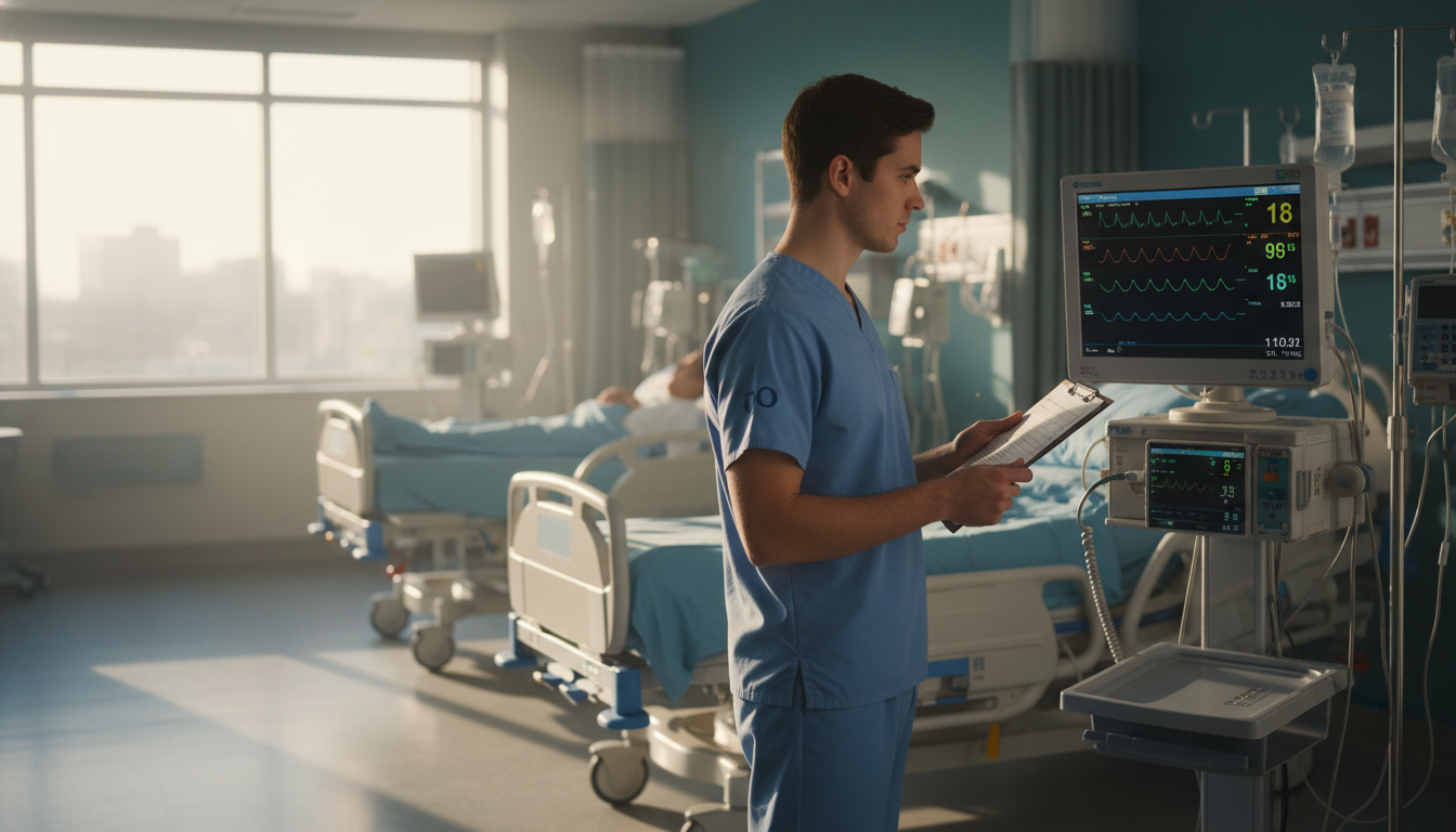 General surgery resident on away rotation pre-rounding on surgical floor General surgery resident on away rotation pre-rounding on surgical floor - DO graduate residency for Away Rotation Strategy f