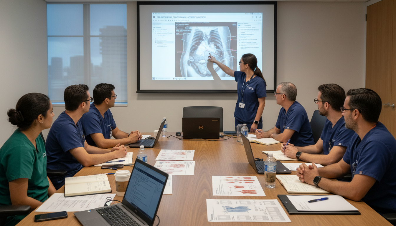 General surgery team in preoperative conference including DO graduate General surgery team in preoperative conference including DO graduate - DO graduate residency for Away Rotation Strategy for