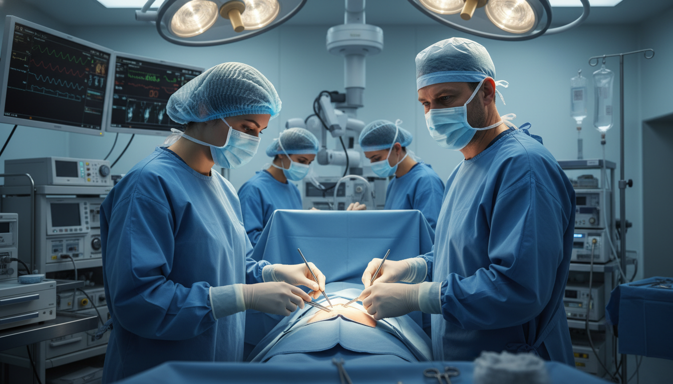 Medical student assisting in the operating room with general surgery team - DO graduate residency for Letters of Recommendati