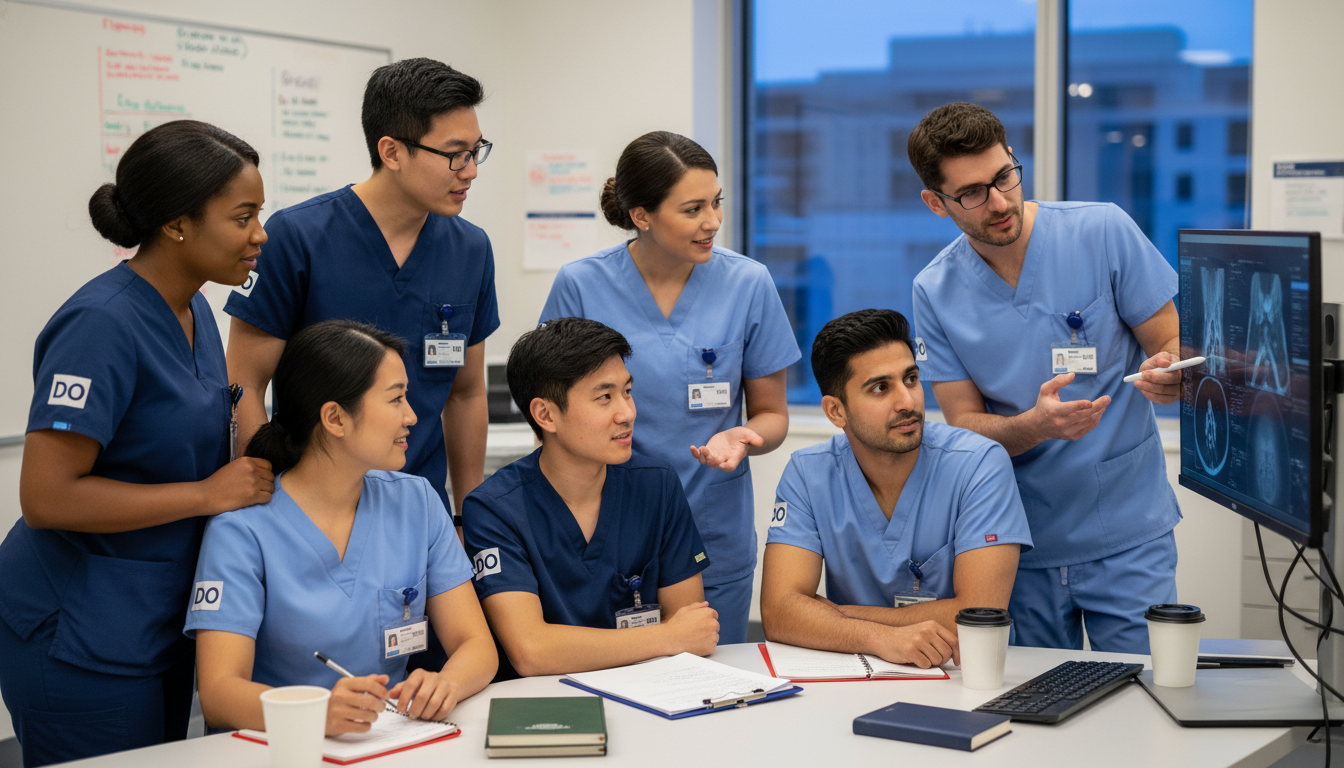 DO and MD surgical residents collaborating DO and MD surgical residents collaborating - DO graduate residency for Identifying Malignant Programs for DO Graduate in Gene