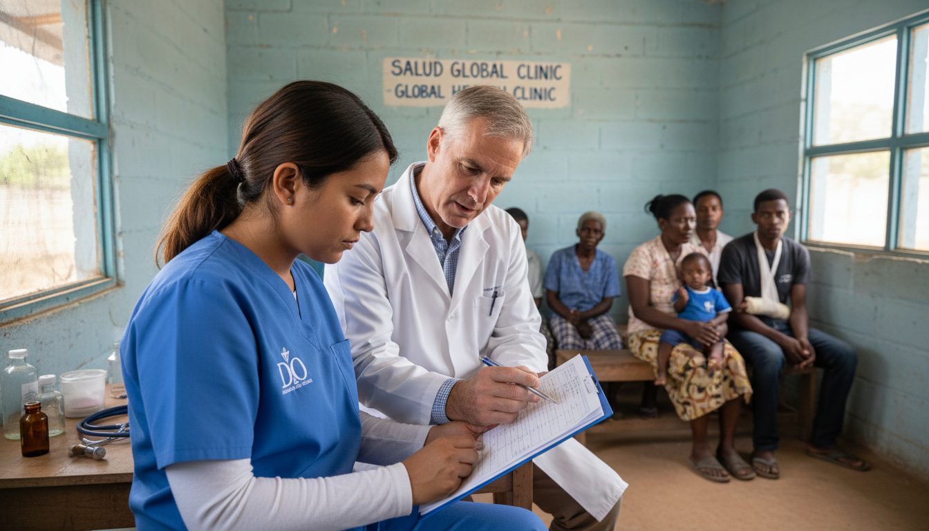 Osteopathic graduate on global health rotation with supervising physician Osteopathic graduate on global health rotation with supervising physician - DO graduate residency for Letters of Recommendati