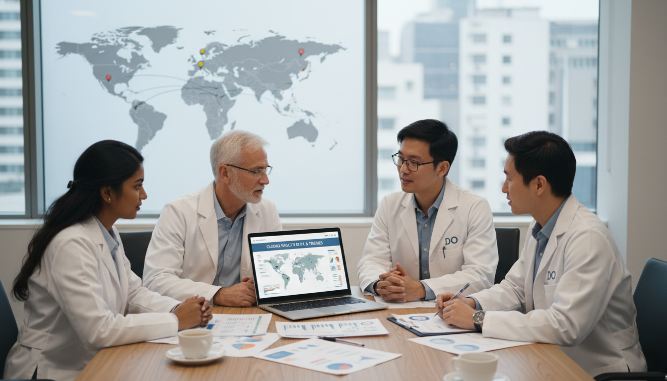 DO residents discussing global health opportunities with mentor DO residents discussing global health opportunities with mentor - DO graduate residency for Questions to Ask Programs for DO