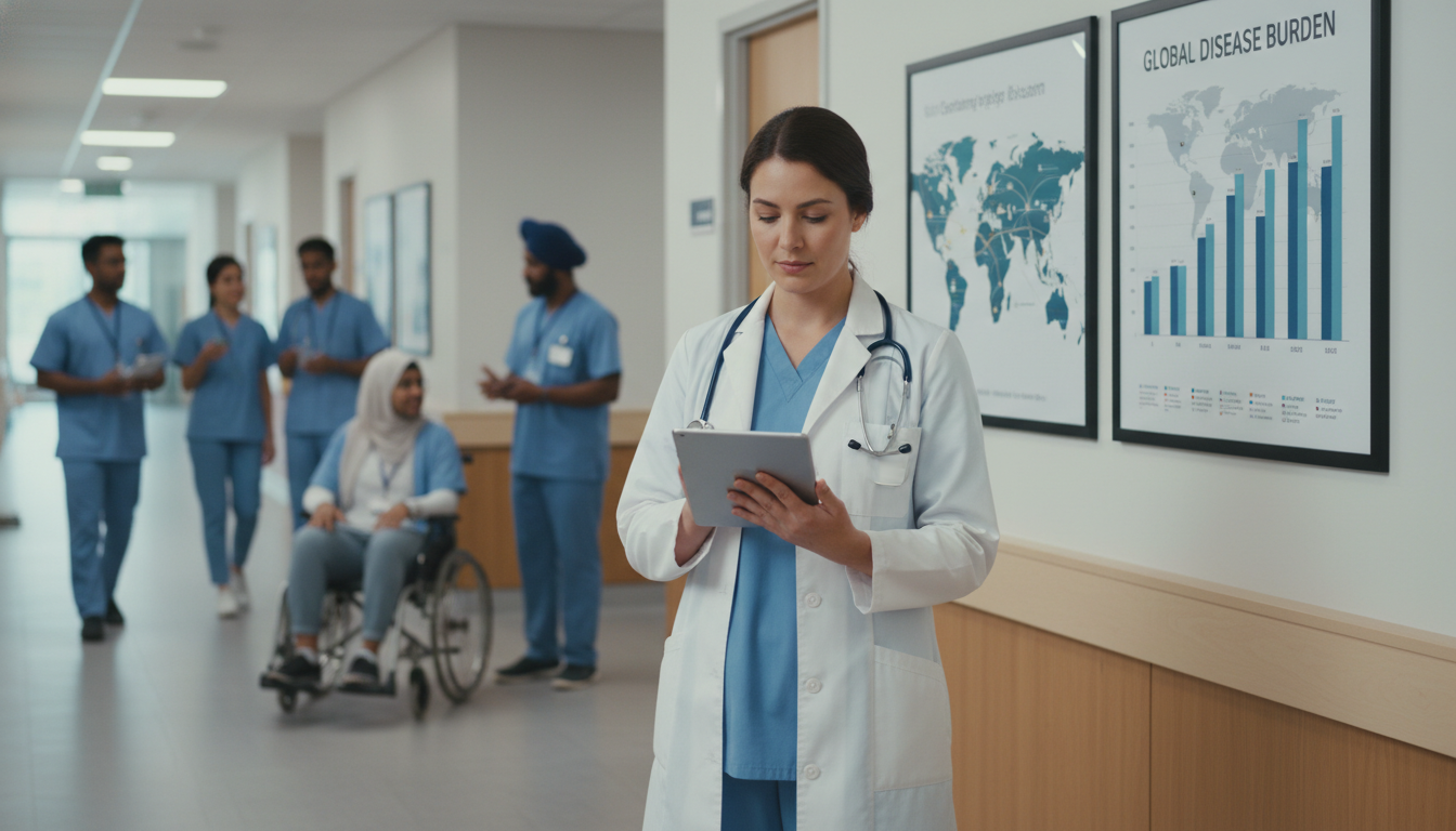 Global health focused DO trainee reviewing infectious disease cases Global health focused DO trainee reviewing infectious disease cases - DO graduate residency for USMLE Step 2 CK Preparation f