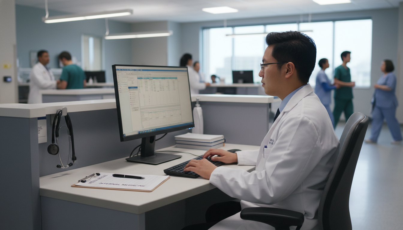 Medical student working on internal medicine rotation documentation - DO graduate residency for CV Building for DO Graduate i