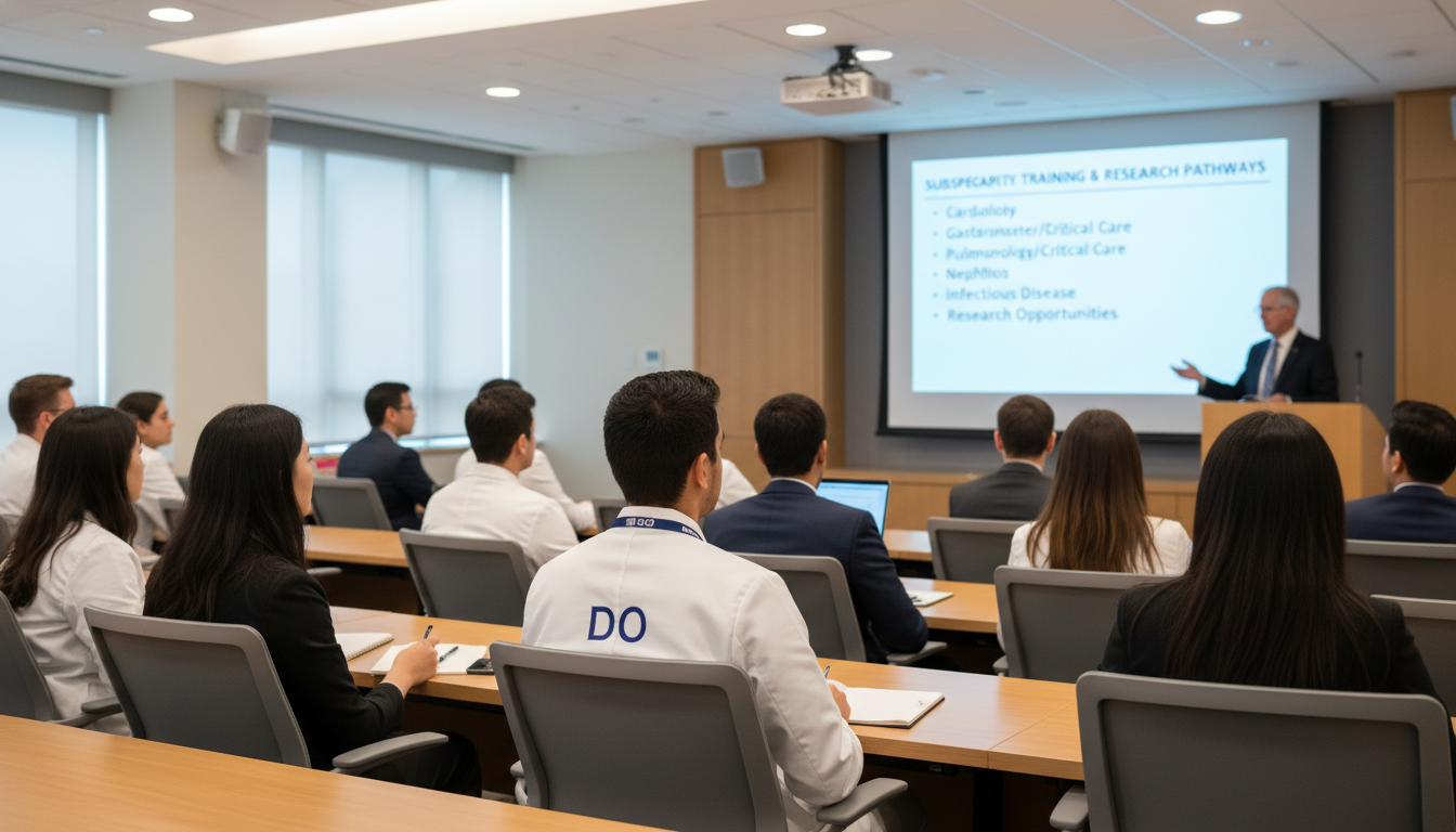 Internal Medicine Fellows and Residents in Academic Conference Internal Medicine Fellows and Residents in Academic Conference - DO graduate residency for Fellowship Preparation for DO Grad