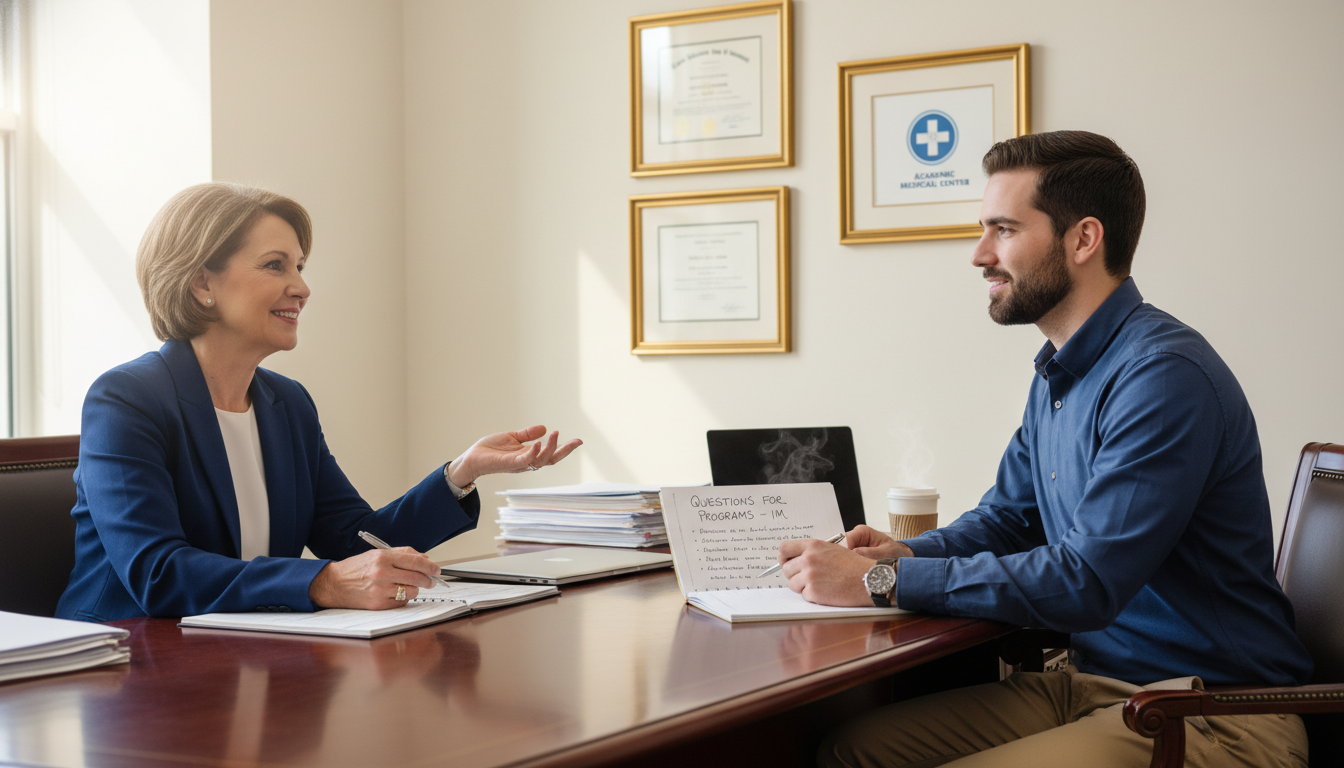 Program director speaking with a DO applicant about internal medicine residency training Program director speaking with a DO applicant about internal medicine residency training - DO graduate residency for Question