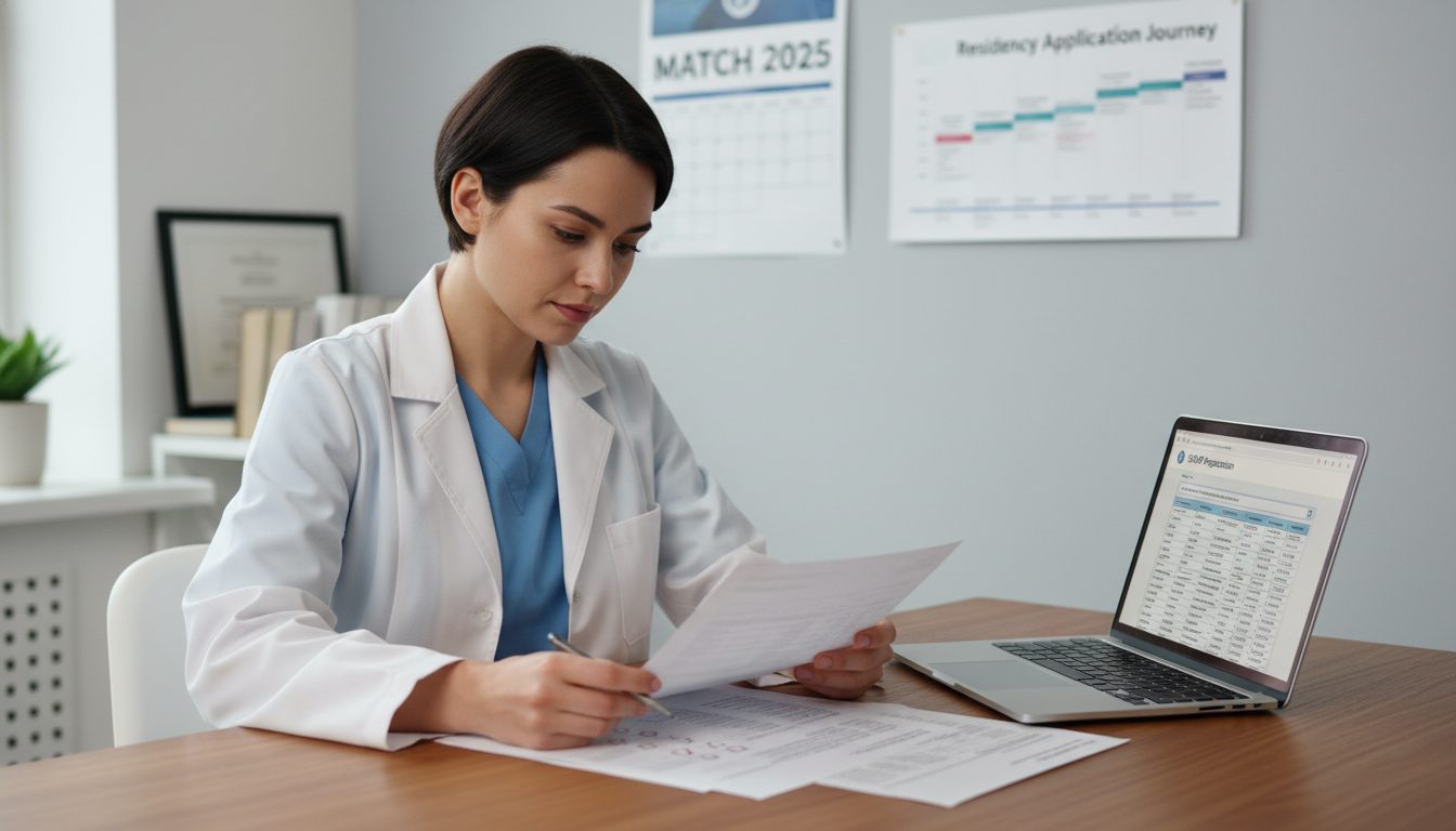 Resident applicant organizing SOAP documents and program list - DO graduate residency for SOAP Preparation for DO Graduate in