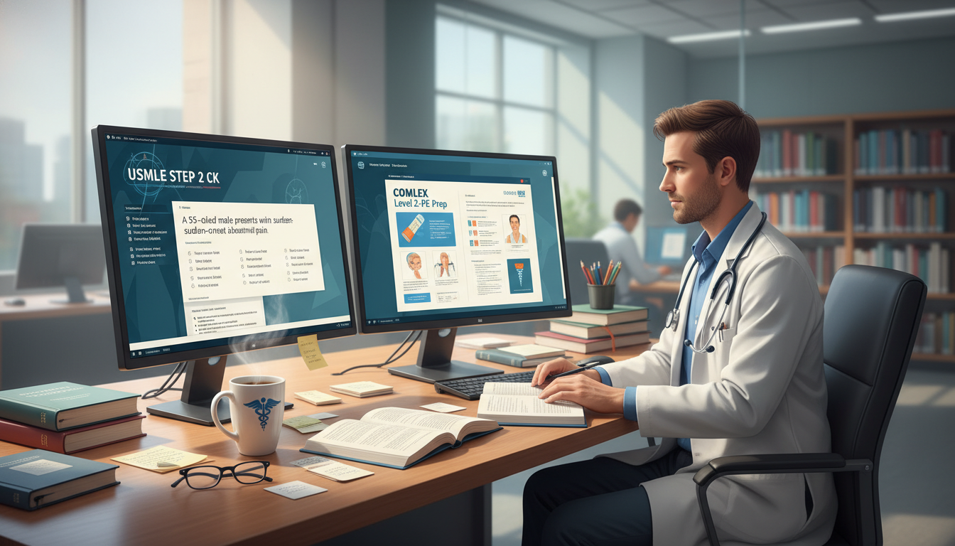 DO student using integrated Step 2 CK and COMLEX study resources DO student using integrated Step 2 CK and COMLEX study resources - DO graduate residency for USMLE Step 2 CK Preparation for