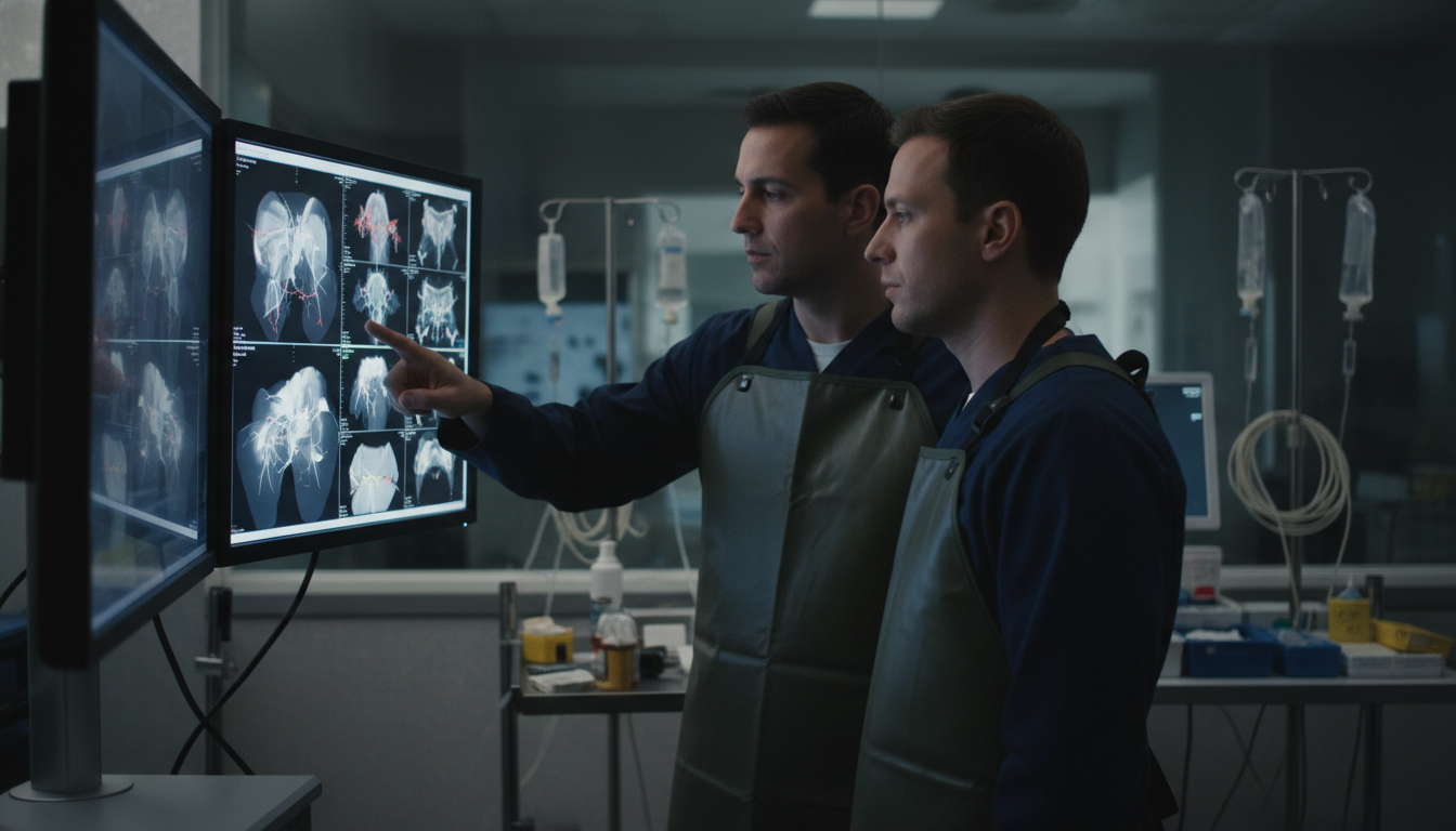 Interventional radiology resident reviewing procedures and research Interventional radiology resident reviewing procedures and research - DO graduate residency for CV Building for DO Graduate i