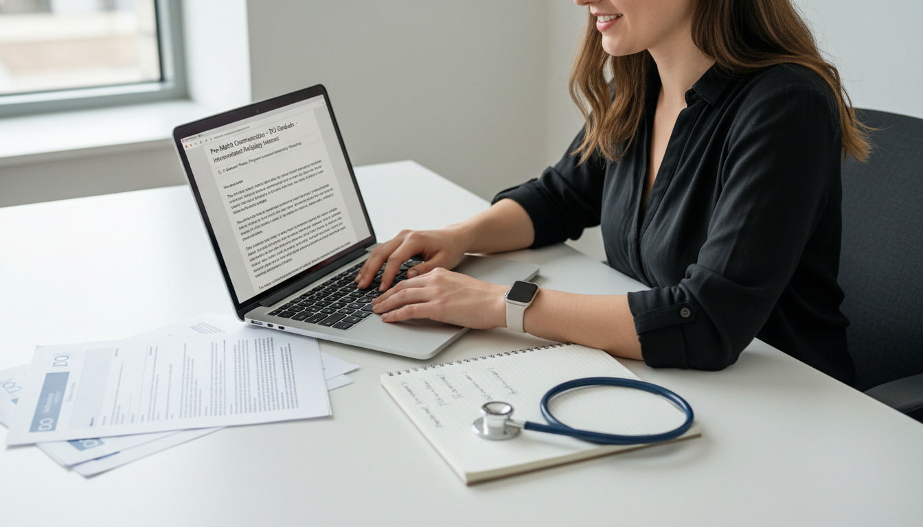 Residency applicant writing a professional email to an interventional radiology program Residency applicant writing a professional email to an interventional radiology program - DO graduate residency for Pre-Match