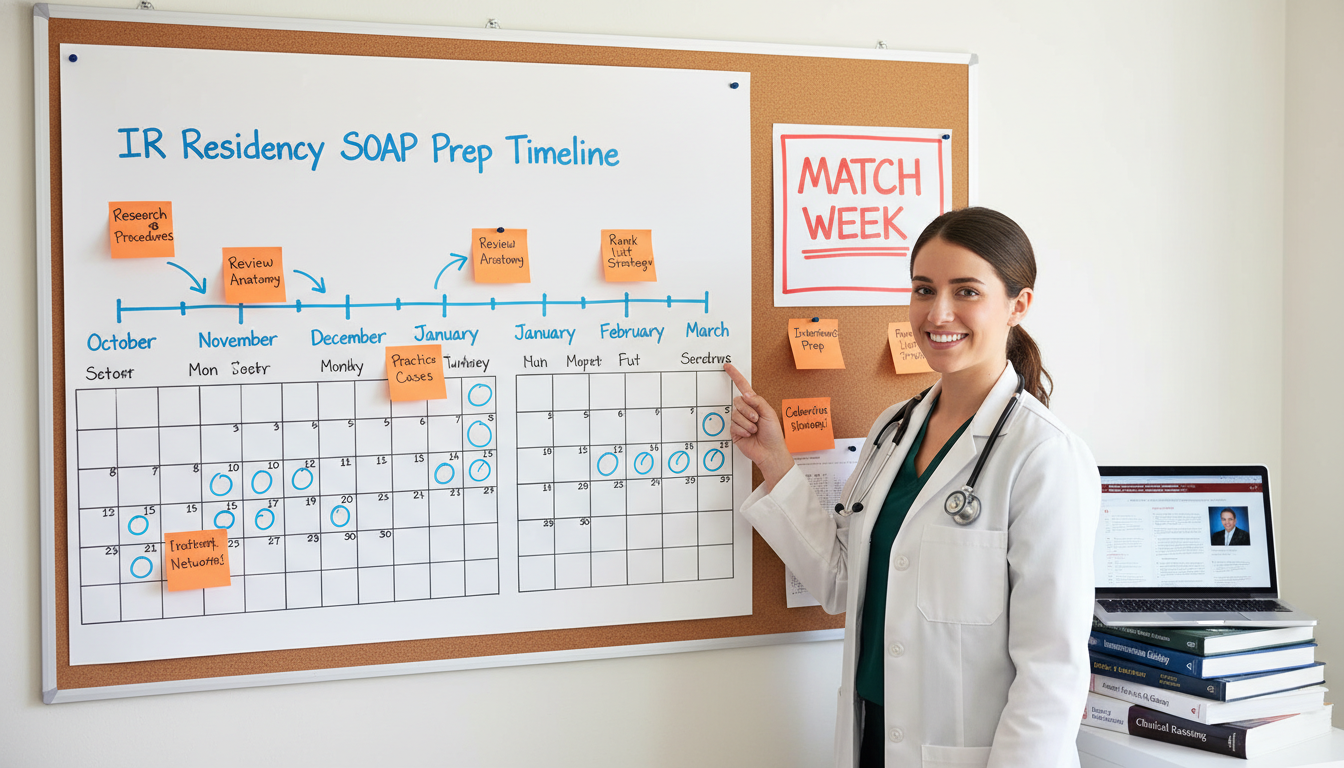 Timeline and planning for SOAP residency process - DO graduate residency for SOAP Preparation for DO Graduate in Intervention