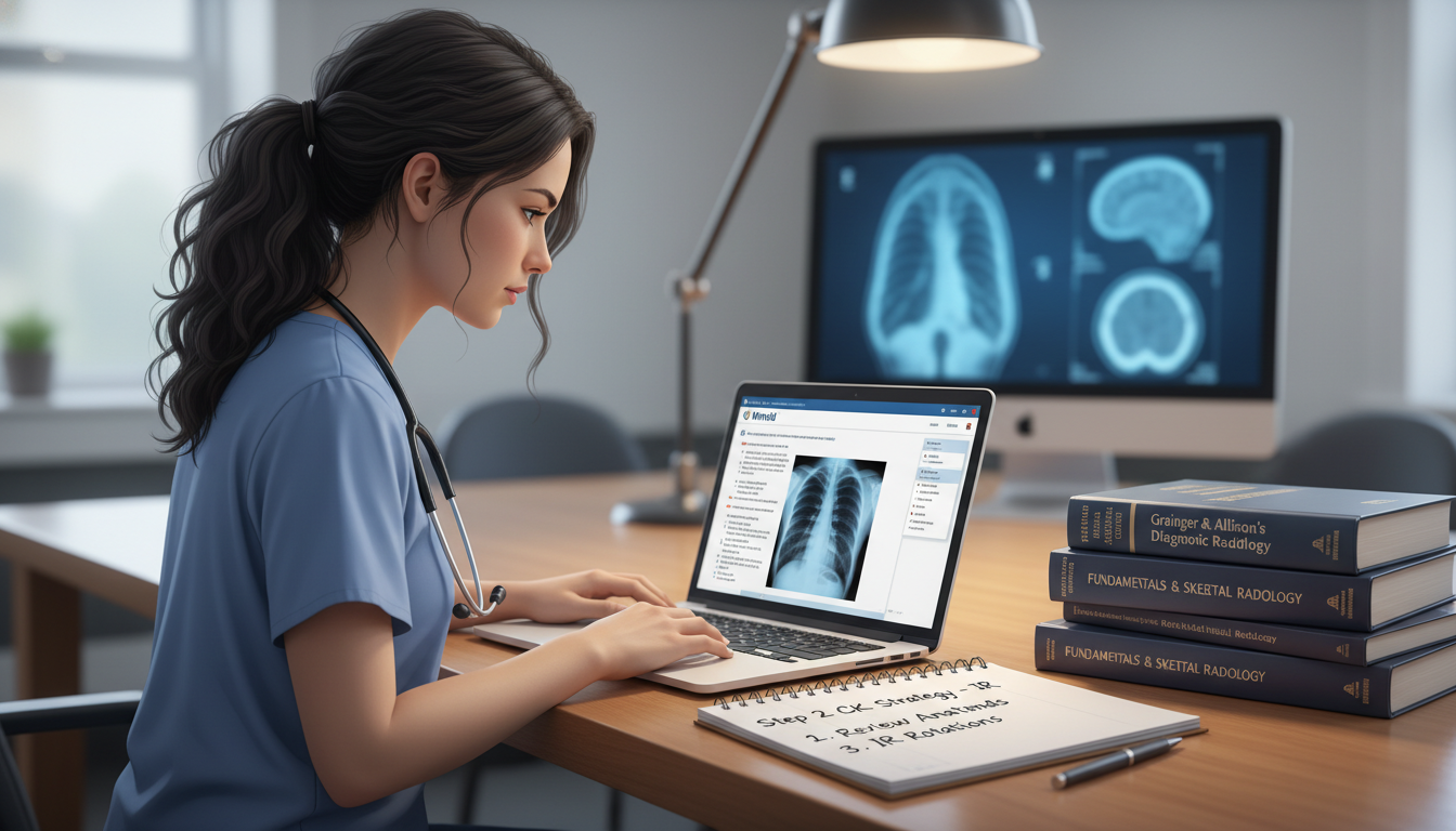 Medical student preparing for Step 2 CK focused on Interventional Radiology goals - DO graduate residency for Step Score Stra