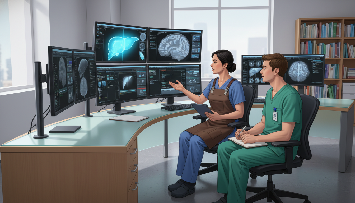 Interventional radiology attending mentoring a DO resident about residency applications - DO graduate residency for Step Scor