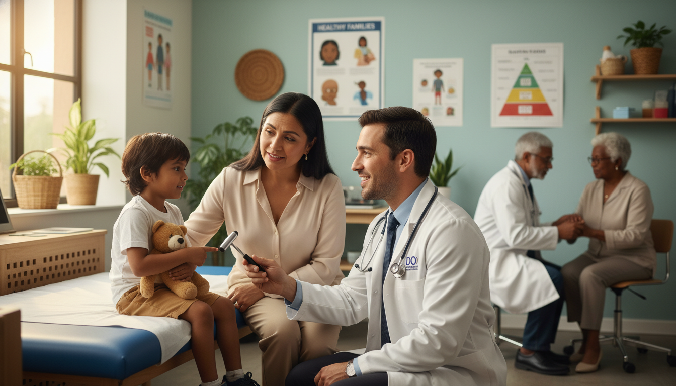 DO Med-Peds applicant volunteering at a community clinic DO Med-Peds applicant volunteering at a community clinic - DO graduate residency for CV Building for DO Graduate in Medicine-