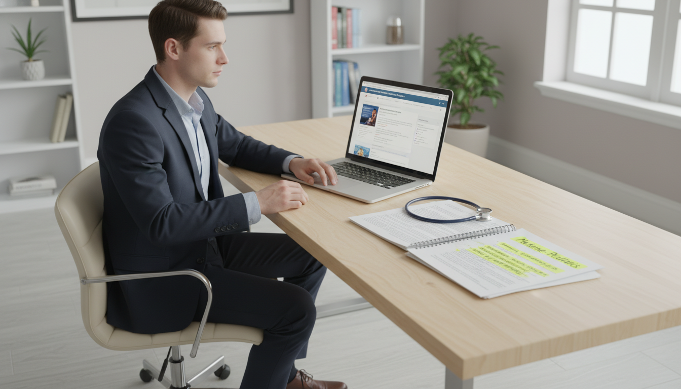 DO graduate reviewing Med-Peds residency program information DO graduate reviewing Med-Peds residency program information - DO graduate residency for Pre-Interview Preparation for DO Gra