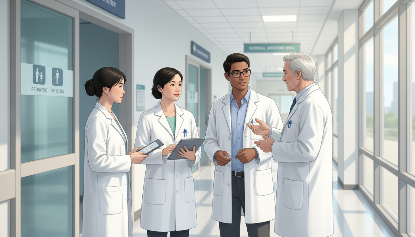Medicine-Pediatrics resident team on wards - DO graduate residency for Program Selection Strategy for DO Graduate in Medicine