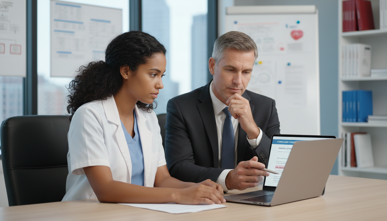 DO medical student discussing red flags with a faculty mentor DO medical student discussing red flags with a faculty mentor - DO graduate residency for Addressing Red Flags for DO Graduat