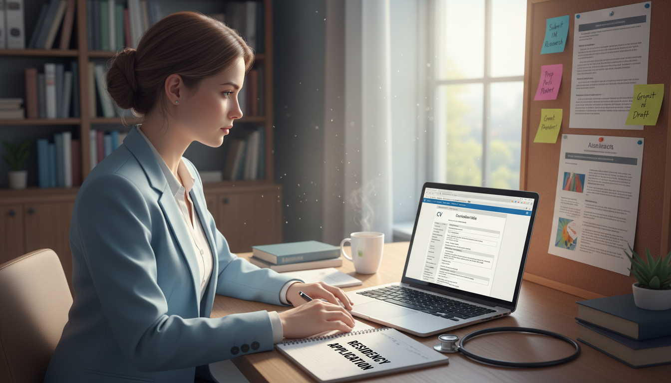 Medicine-Pediatrics residency applicant organizing research CV and personal statement - DO graduate residency for Research Pr