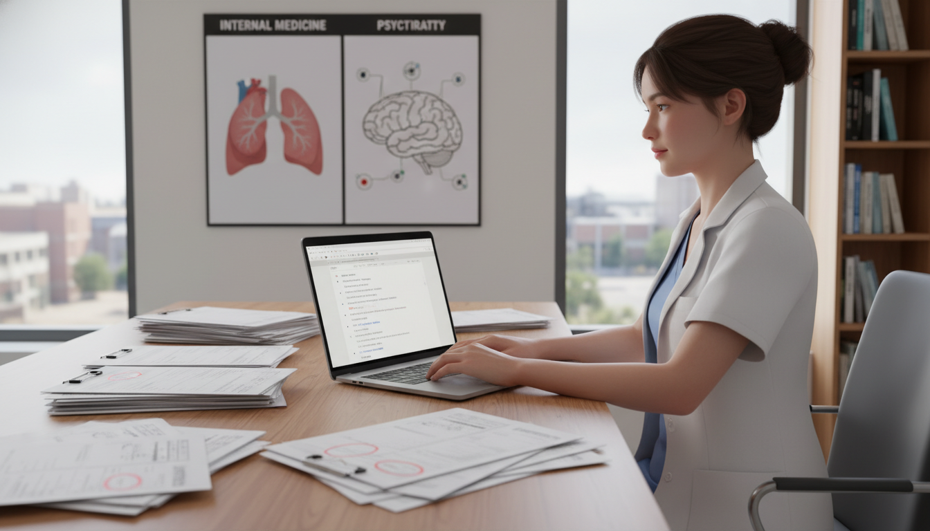 Medical student organizing medicine-psychiatry clinical experiences for residency CV - DO graduate residency for CV Building