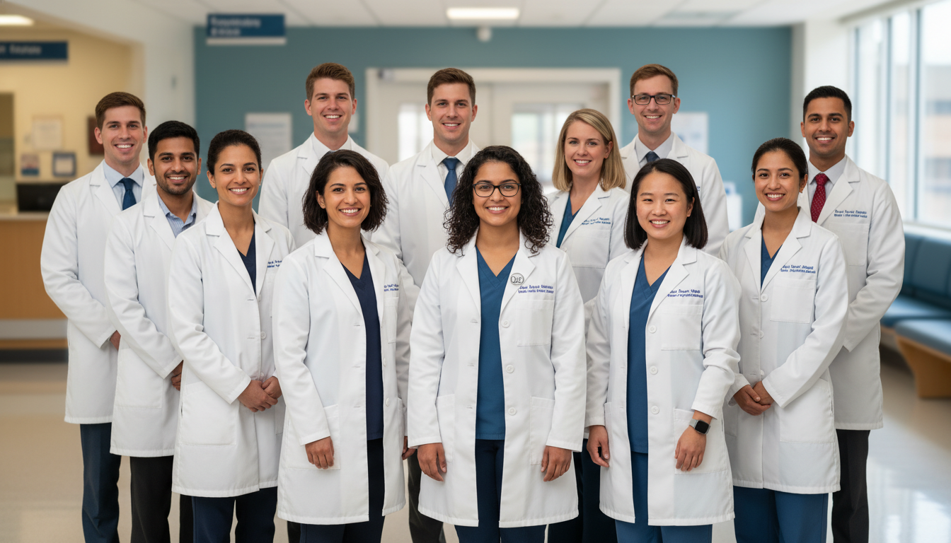 Medicine-Psychiatry resident class photo highlighting uneven numbers due to turnover Medicine-Psychiatry resident class photo highlighting uneven numbers due to turnover - DO graduate residency for Resident Tur