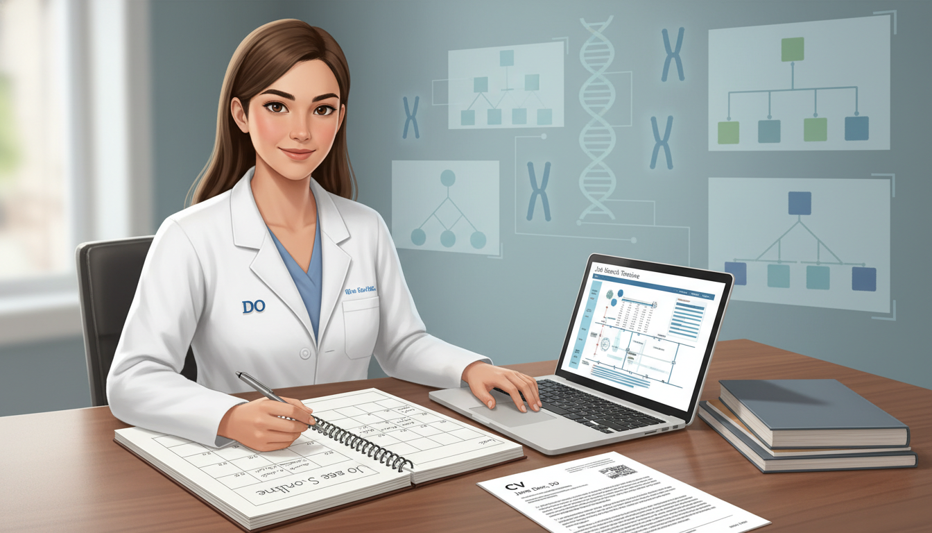 Medical genetics resident planning career timeline - DO graduate residency for Job Search Timing for DO Graduate in Medical G