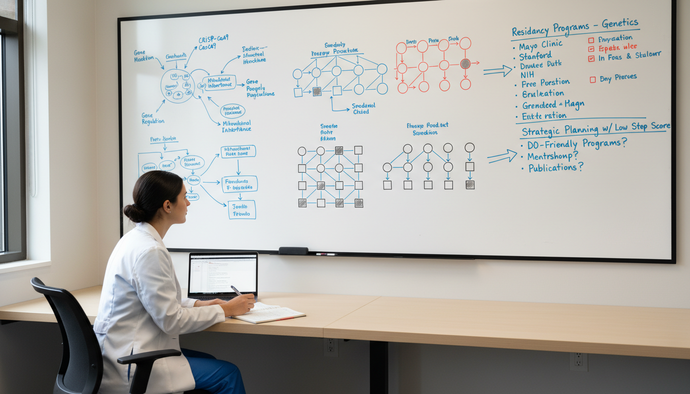 Medical student exploring genetic pathways and residency options - DO graduate residency for Low Step Score Strategies for DO