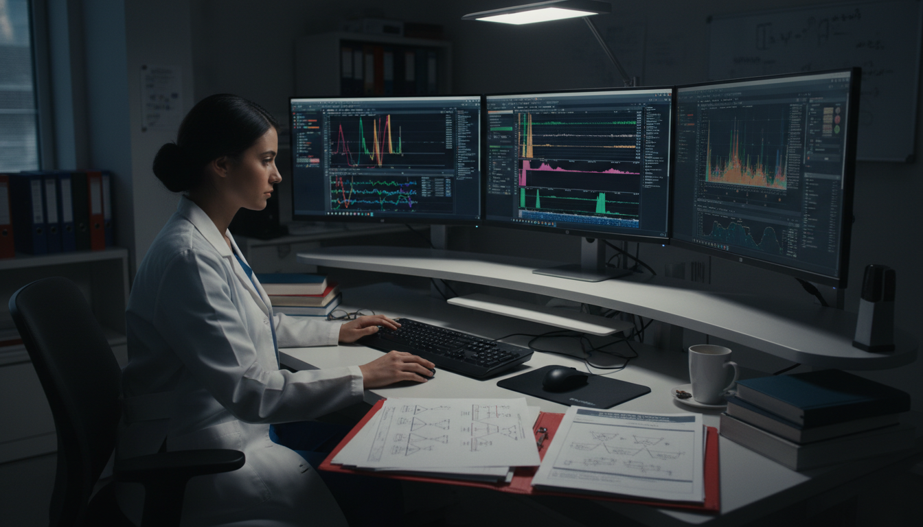 Medical genetics resident analyzing genomic data for research - DO graduate residency for Research Profile Building for DO Gr