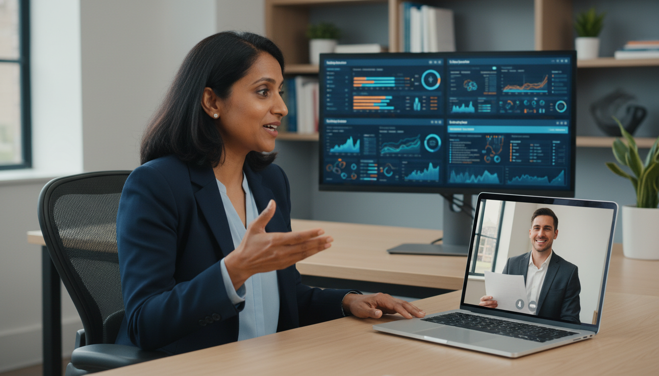 Clinical informatics faculty and DO applicant in a virtual interview Clinical informatics faculty and DO applicant in a virtual interview - DO graduate residency for Pre-Match Communication for